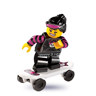 ||一直玩|| LEGO 6代人偶 8827 #12 滑板女孩 Skater Girl