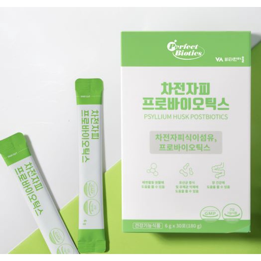 韓國 vitamin village Perfect Biotics 洋車前子殼益生菌 6x30包