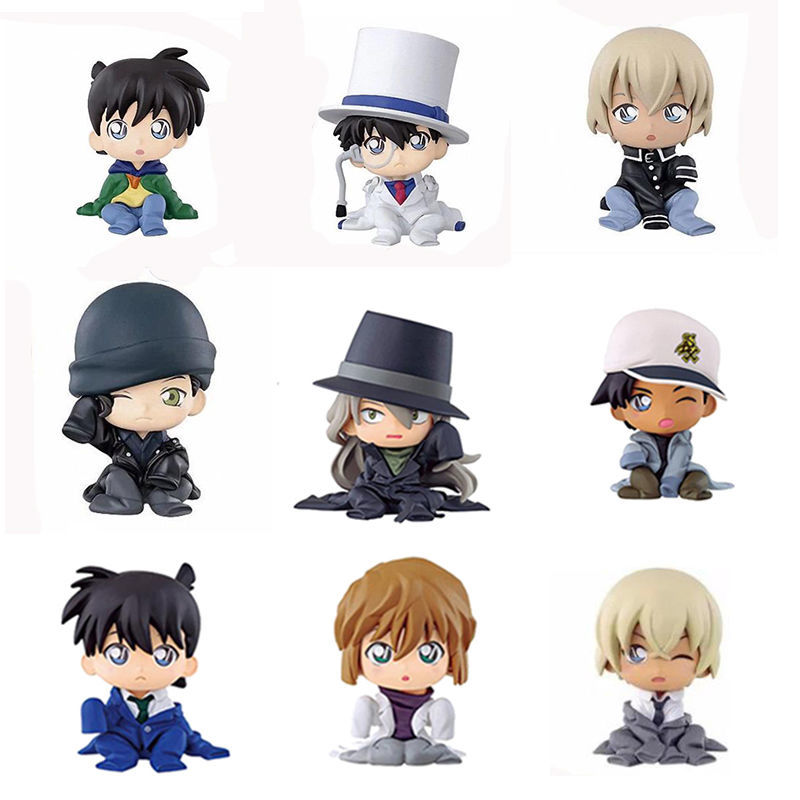 爆款推薦手辦名偵探 包郵特價q版名偵探柯南琴酒柯南新一灰原哀赤井秀一盲盒公仔手辦 蝦皮購物