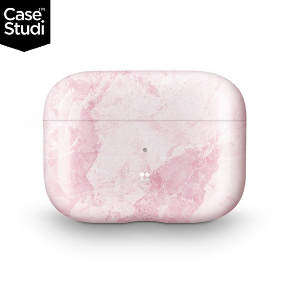 CaseStudi Prismart AirPods Pro 充電盒保護殼-粉紅色大理石