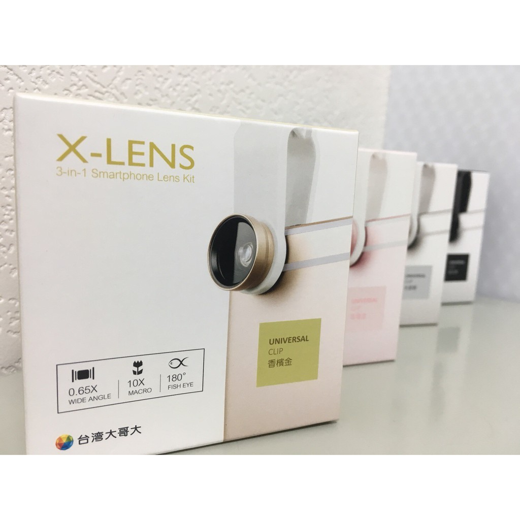 MOMAX X-Lens 3合1鏡頭組合(0.65度廣角、10X微距、180度魚眼)手機外接鏡頭組