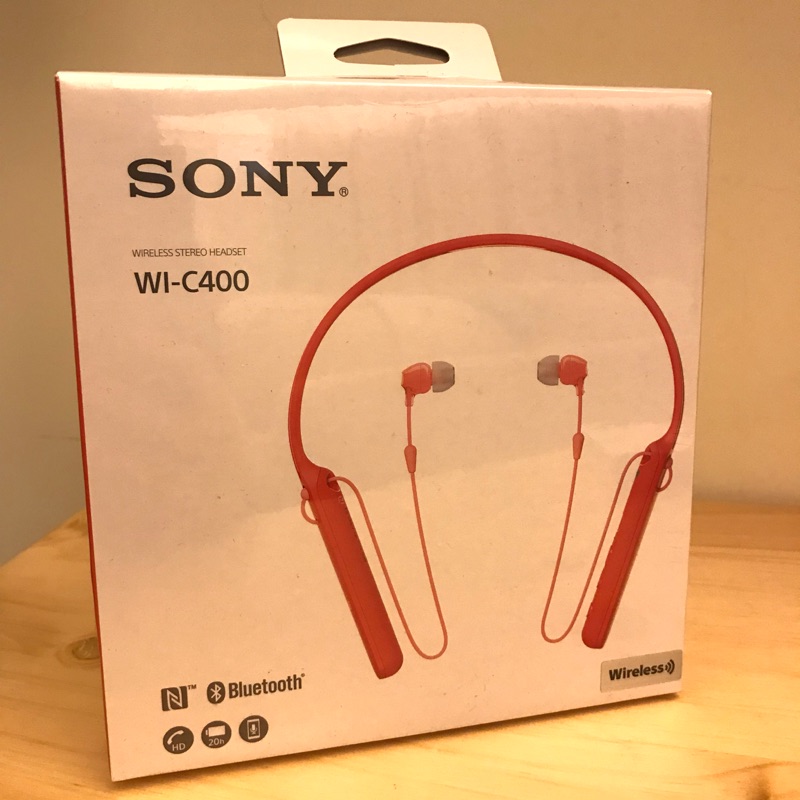 全新Sony 紅色無線耳機 WI-C400