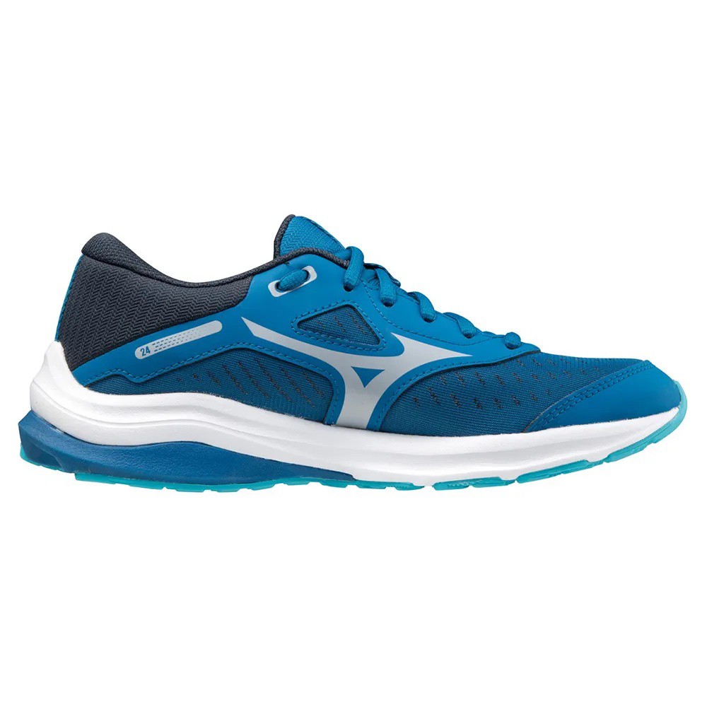 MIZUNO 美津濃 WAVE RIDER 24 JR 大童款慢跑鞋 K1GC203340 【 S.E運動】