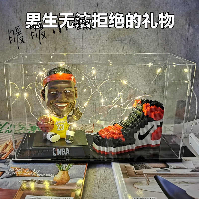 喬丹 NBA 麥迪球鞋 運動鞋 籃球鞋積木 DIY創意拼裝 鑽石積木 微型積木 迷你積木 拼裝益智 送男友
