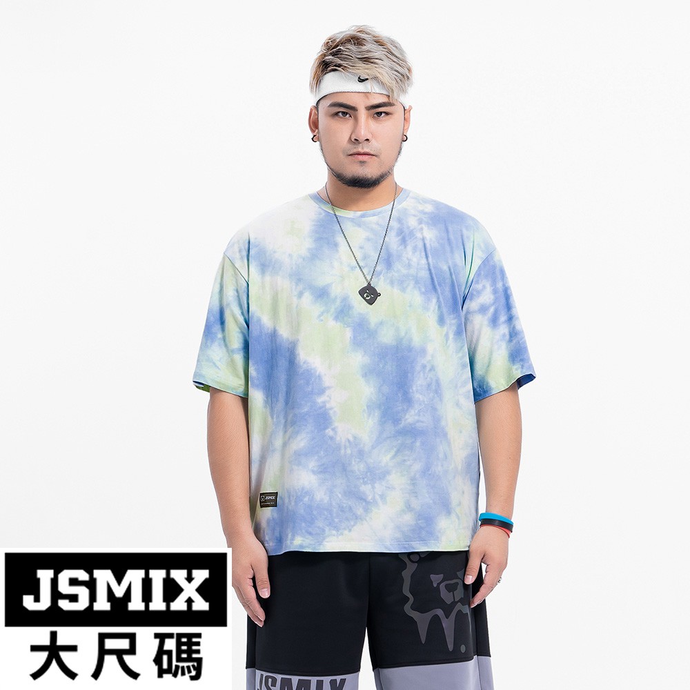 JSMIX大尺碼服飾-大尺碼紮染棉質T恤【02JT4269】