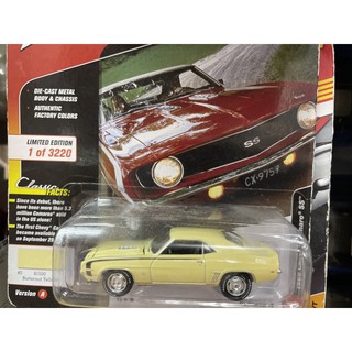 《模王》 1/64 johnny lightning 模型合金車 1969 Chevy camaro SS