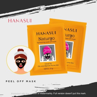 Hanasui Naturgo 面膜去角質黑盒零售或每盒含 10 件