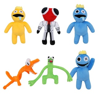 HQ2 Roblox Rainbow Friends 毛絨玩具藍色綠色黃色紅色橙色填充娃娃兒童禮物家居裝飾玩具兒童 QH