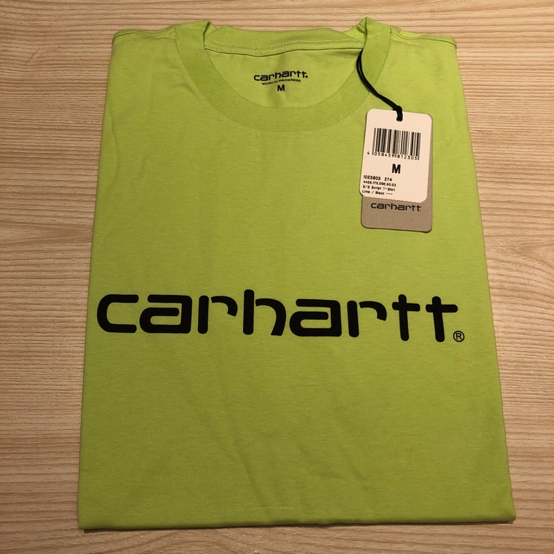 24pain.gain】現貨Carhartt S/S Script T-shirt 螢光| 蝦皮購物
