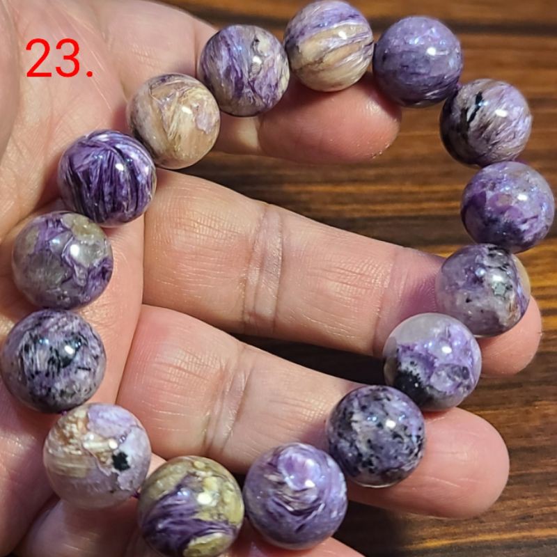 紫龍晶 手鍊 手環 手珠 14mm+ 天然❤水晶玉石特賣#C389-10