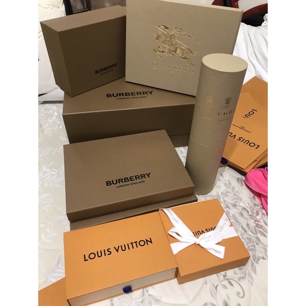 現貨 專櫃 精品 名牌 紙盒 BURBERRY LV HERMÈS 紙袋