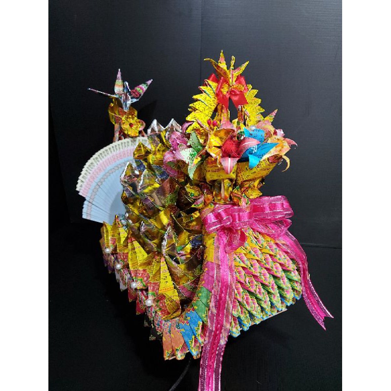 【🤘天地藝術紙藝】往生法船/祭祖/拜亡者/寵物/好兄弟/地基主/往生殯葬用品/燙金摺紙/龍船/法船  手工創作