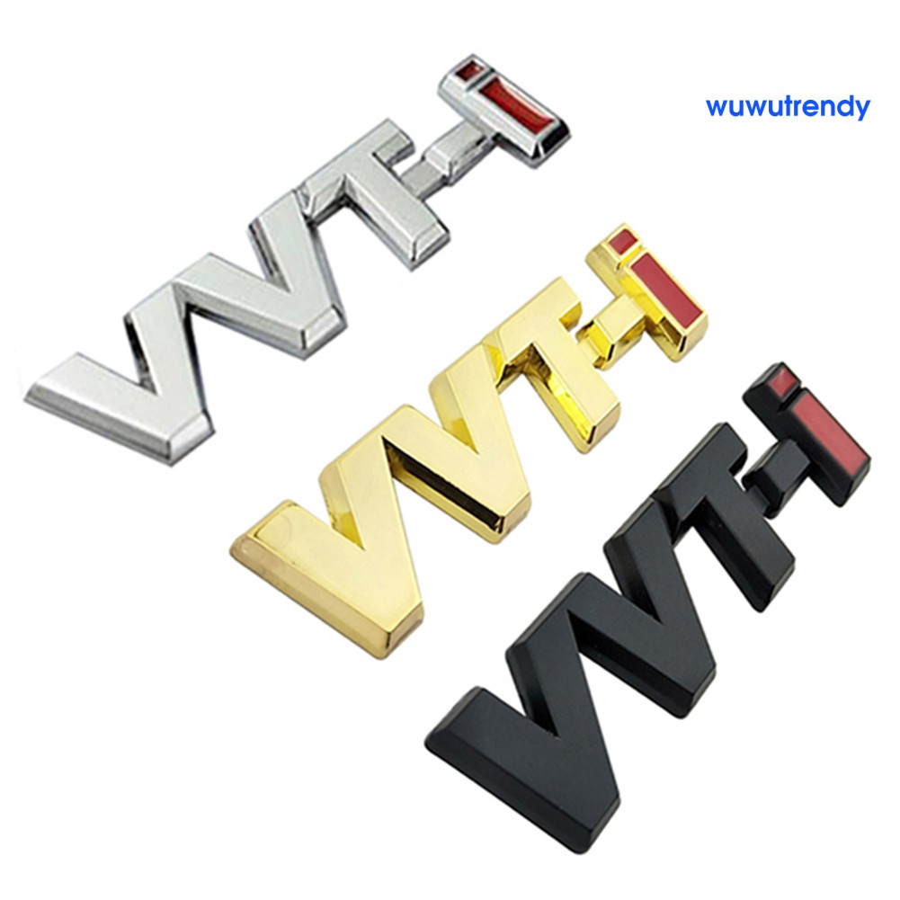 CAMRY Wuwutrendy 豐田凱美瑞金屬 VVTi 字母標誌汽車貼紙徽章徽章裝飾