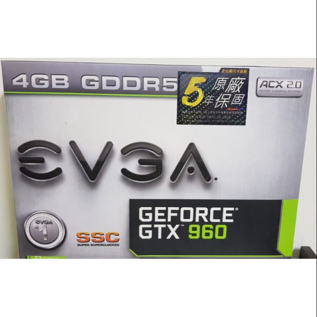 EVGA GTX960 4G DDR5 SSC /NVIDIA顯示卡/非礦卡