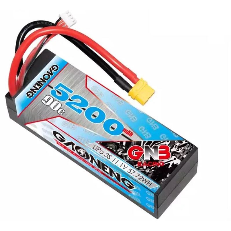 亞丁RC  GNB 高能 3S 11.1V 90C 5200mAh 最新版低重心高CP值硬殼電池(T插/XT60接頭)