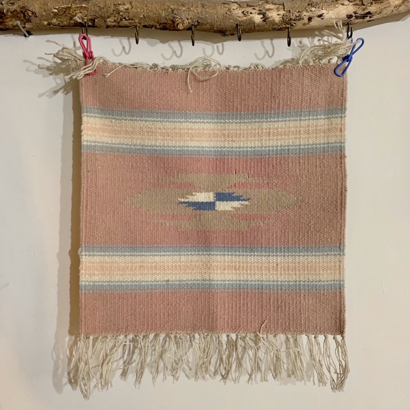 古董 老品 Chimayo 雷鳥 老鷹 印地安 地毯 桌毯 收藏 圖騰 民族風 陳列 羊毛毯 擺飾 露營 印地安 印第安