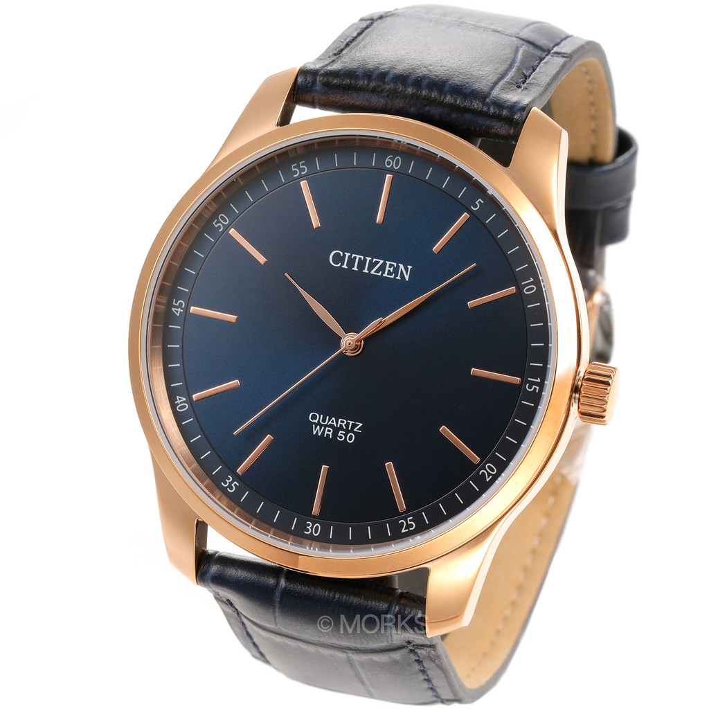現貨 CITIZEN BH5003-00L 星辰錶 手錶 42mm 藍色面盤 玫瑰金錶圈 藍色皮錶帶 男錶女錶