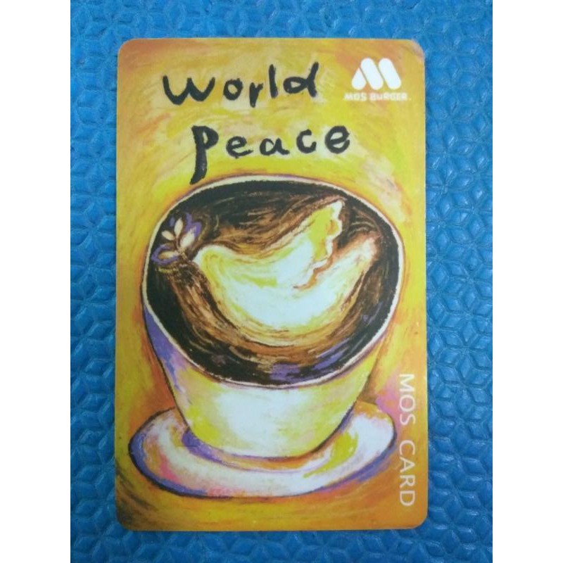 台灣摩斯漢堡mos Burger 摩斯卡mos Card儲值卡world Peace會員卡 點數卡 未簽名 已過期已失效 蝦皮購物