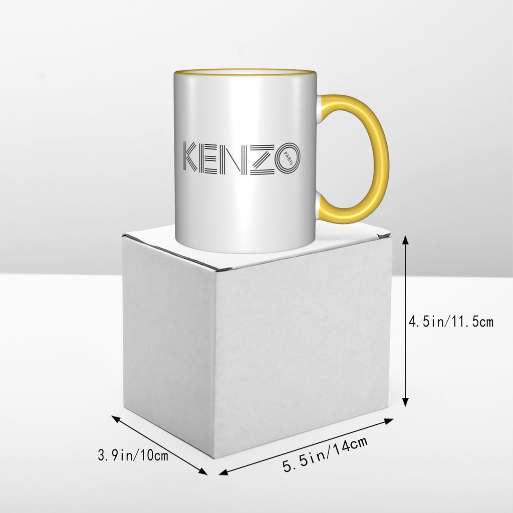 現貨 Kenzo Logo 馬克杯 創意咖啡杯情侶杯 簡約陶瓷杯 個性潮流陶瓷喝水杯子 330ml
