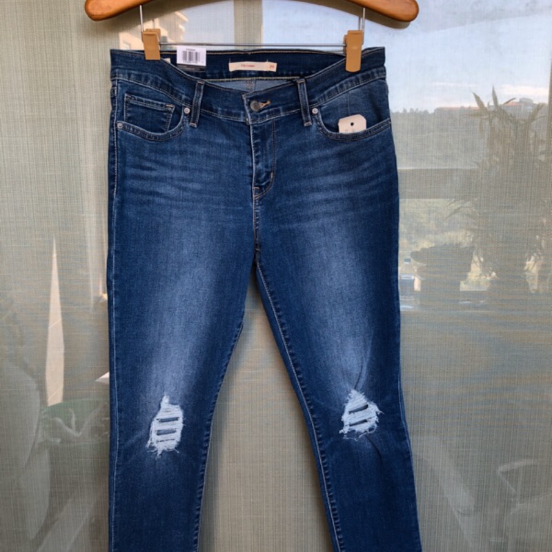 《Levi’s 品牌正貨》Levi’s 711 Ankle skinny 藍色 破壞設計 緊身窄管 女款牛仔褲