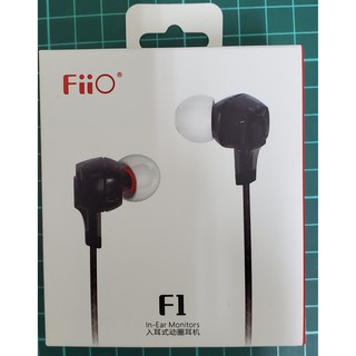 【免運】飛傲（FiiO） F1入耳式動圈耳機線控帶麥HIFI音樂耳塞低音手機通用 黑色