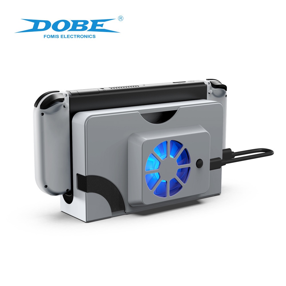 QTR⚡Switch-OLED散熱風扇⚡OLED主機專用散熱器 DOBE正品 台灣公司貨 半年保固 充電底座散熱 背板式