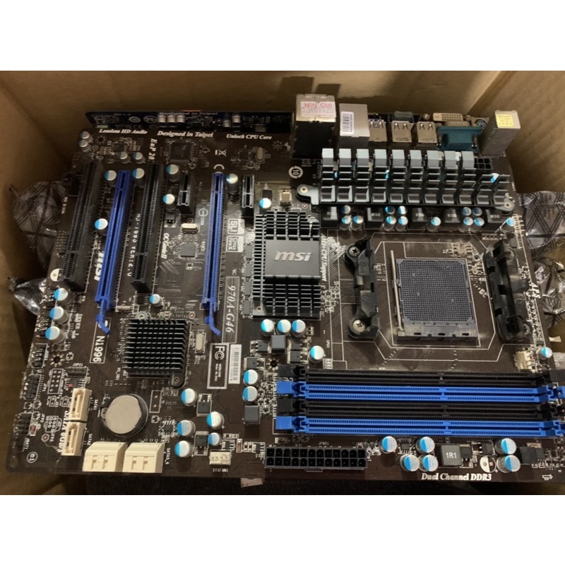 微星 AM3+ 主機板 MSI 970A-G46 支援 DDR3 x 4