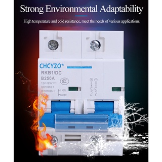 直流斷路器 12V 24V 36V 48V 96V 120V DC Mccb 斷路器 200A 250A 太陽能電池保護