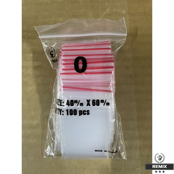 【Remix包材】 🛑紅線款PE夾鏈袋 ❗️0號~7號❗️🛑都是現貨不用等❗️100%台灣製造🇹🇼 收納袋 夾鏈袋 藥袋