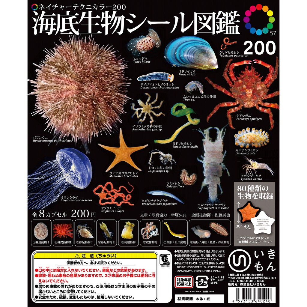 Ntc圖鑑 海底生物貼紙圖鑑 限量特價 蝦皮購物