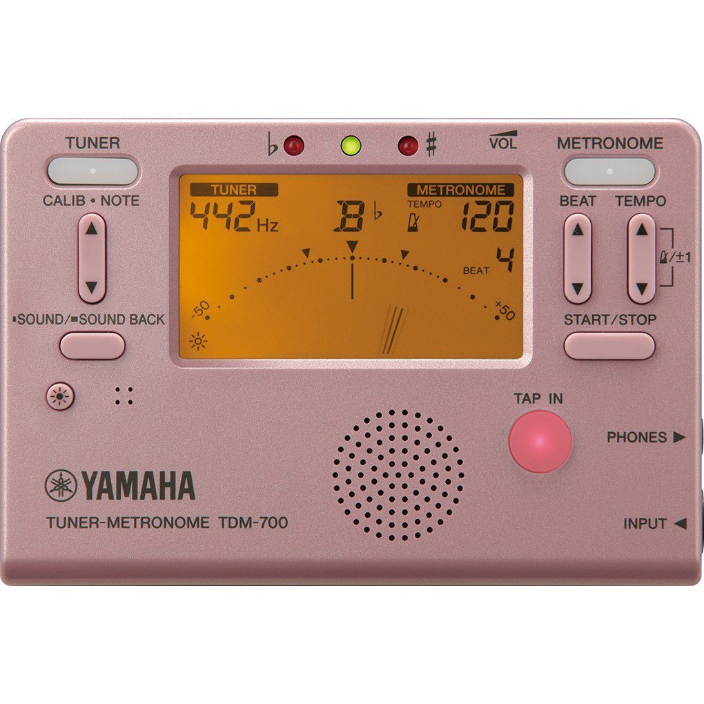 【老羊樂器店】YAMAHA TDM-700P 玫瑰金 二合一 調音器 節拍器