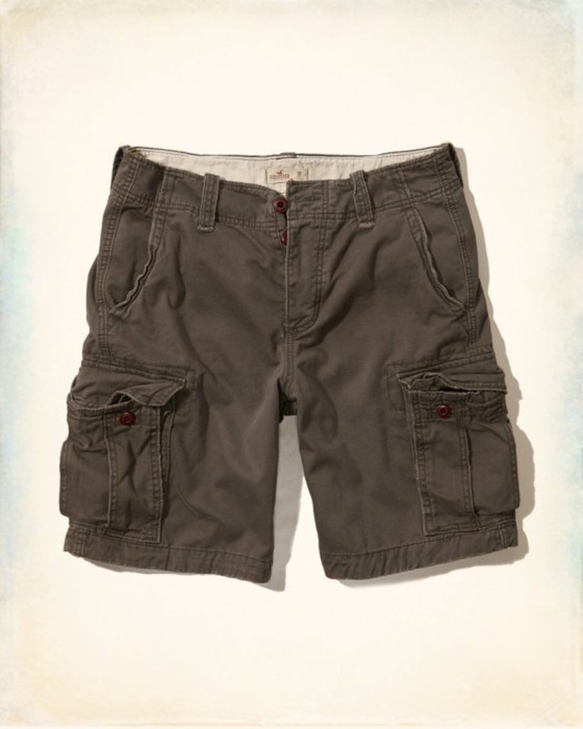 Hollister Cargo Shorts 男海鷗  工作短褲 現貨33號 棕色