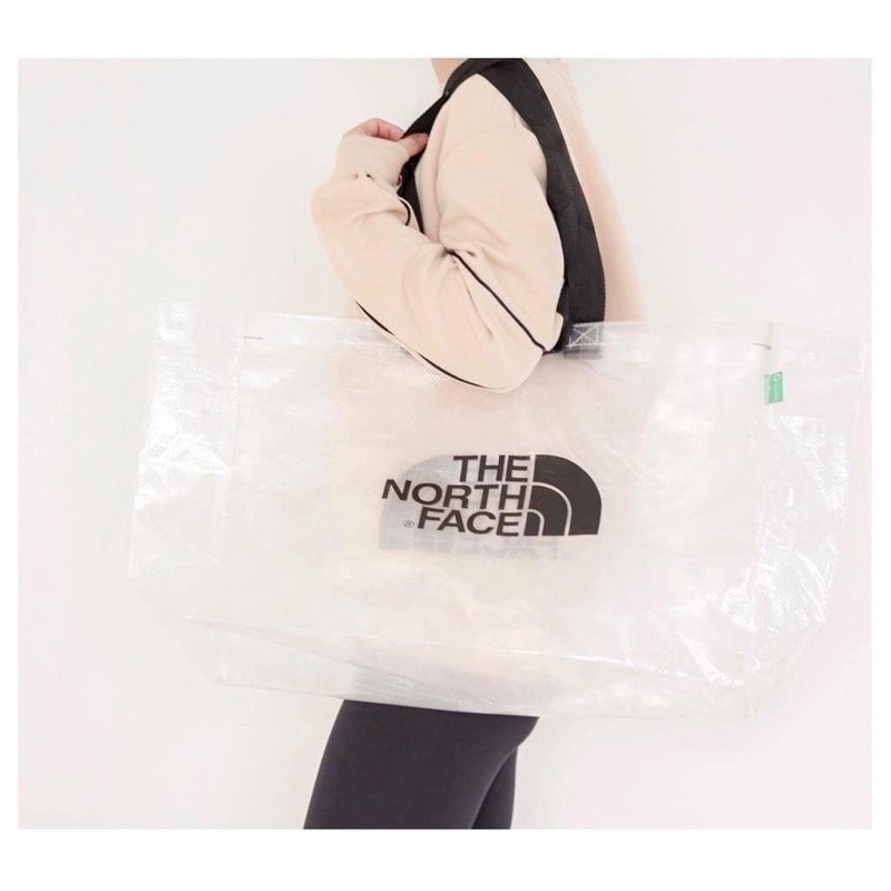 韓國製🇰🇷The North Face TNF 大容量透明環保袋/購物袋