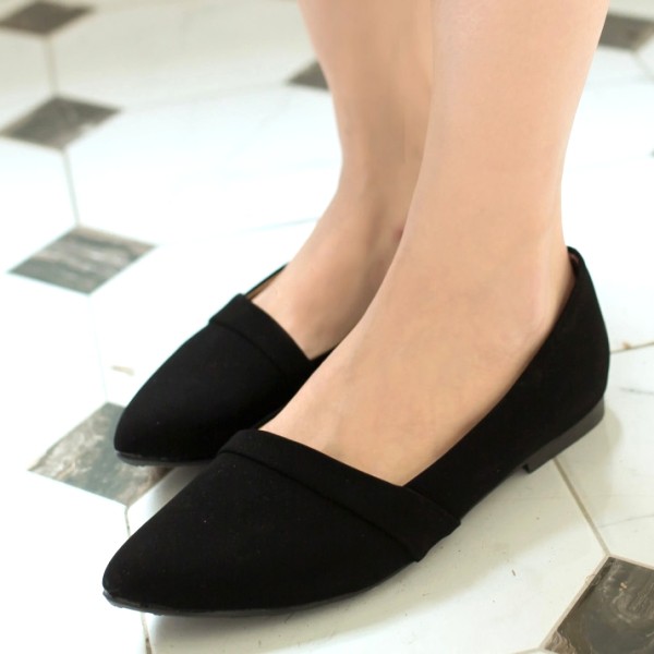 Image of 【白鳥麗子】包鞋 訂製款 MIT馬卡龍色皮革甜美尖頭平底鞋 #11