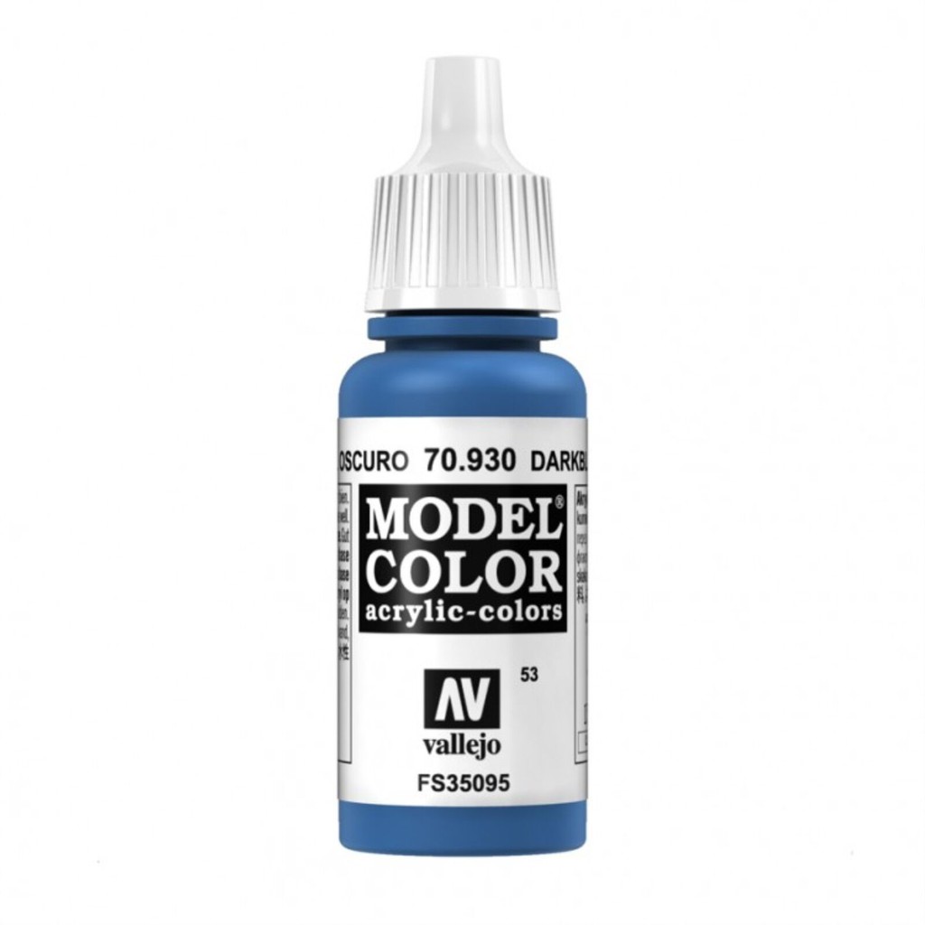 Acrylicos Vallejo AV水漆 模型色彩 Model Color 053 70930 偏暗藍色 17ml