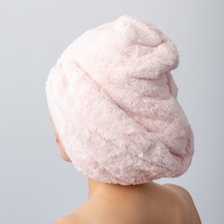 【2件9折】日本製 紀州橋爪商店 包頭擦髮巾 (粉色) 包頭巾 擦頭巾