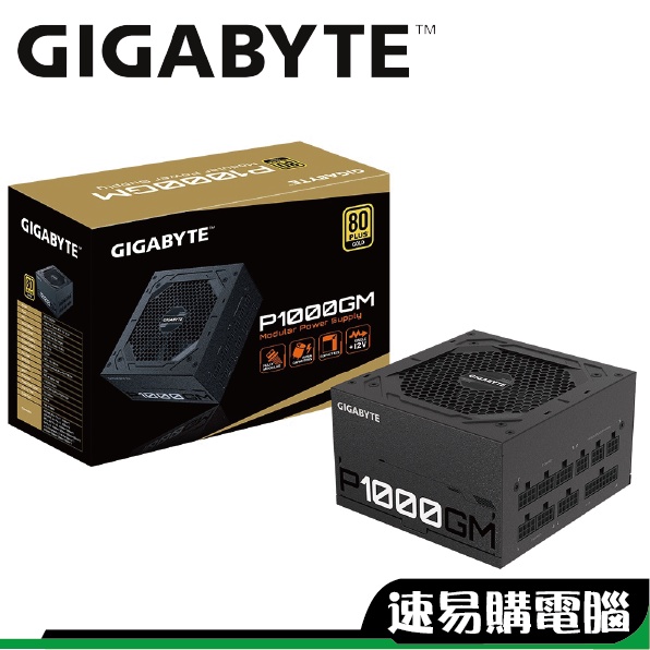 GIGABYTE技嘉 GP-P1000GM 1000W 金牌 全模 電源 超商 免運