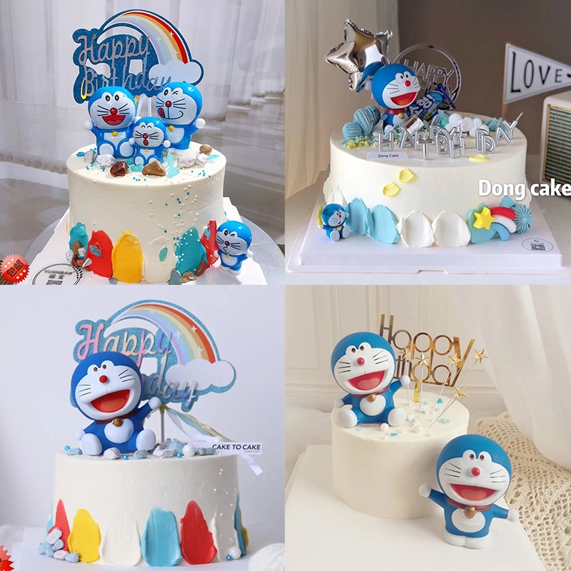 哆啦夢 哆啦a夢蛋糕裝飾,可愛的蛋糕裝飾玩具