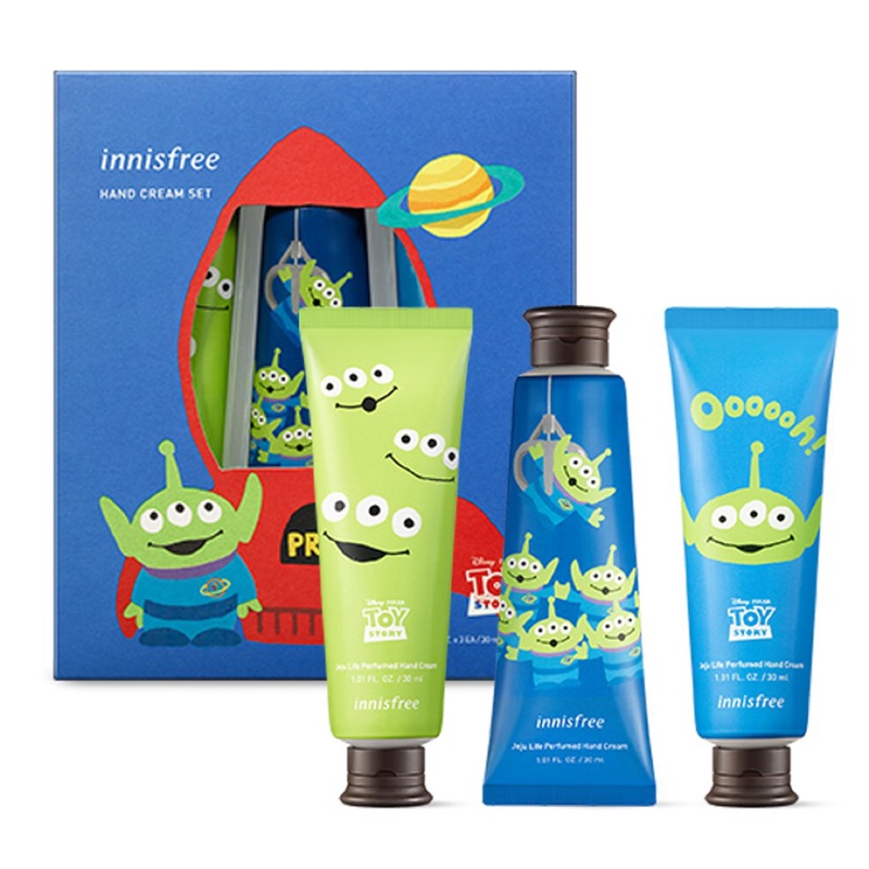 韓國代購 韓國innisfree 玩具總動員系列三眼怪護手霜套組30ml 3入 組 蝦皮購物