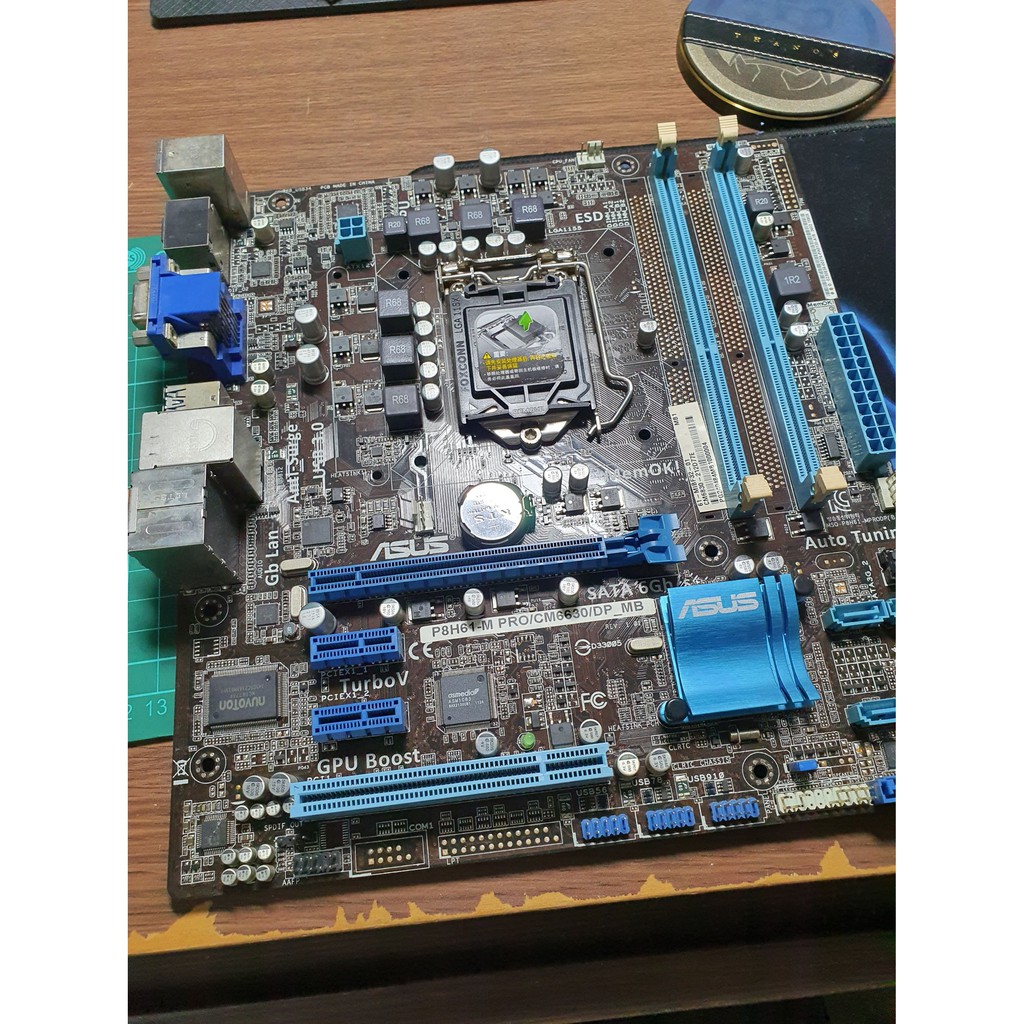 [主機板、二手]華碩ASUS P8H61-M/BM6630/DP_MB 1155 DDR3 附檔版