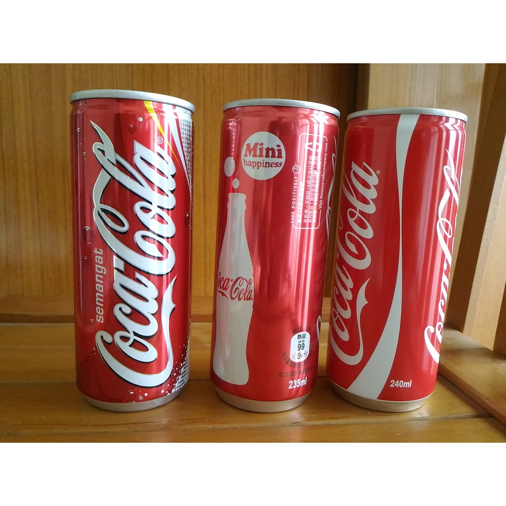印尼可口可樂250ML細長罐（左一）