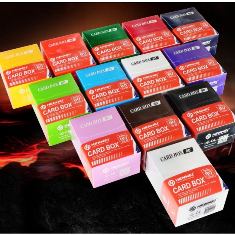 【鼠卡卡】出清特價 Henwei 80+ 100+ 塑膠卡盒 收納盒 寶可夢 遊戲王 魔法風雲會 桌遊配件 卡盒