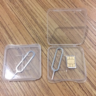 各家手機Sim卡 取卡針保護盒裝套組 電話卡網卡收納盒 卡針盒 sim卡盒 sim卡針 sim卡收納盒