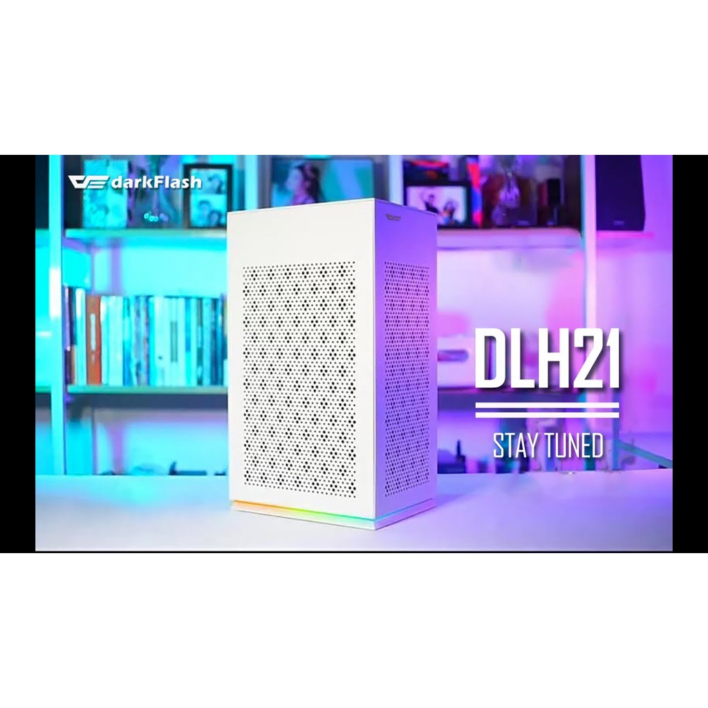 darkFlash DLH21 ITX 電腦機殼 機箱 (含9公分排風扇) 粉色/黑色/薄荷綠 底部ARGB燈效 特別