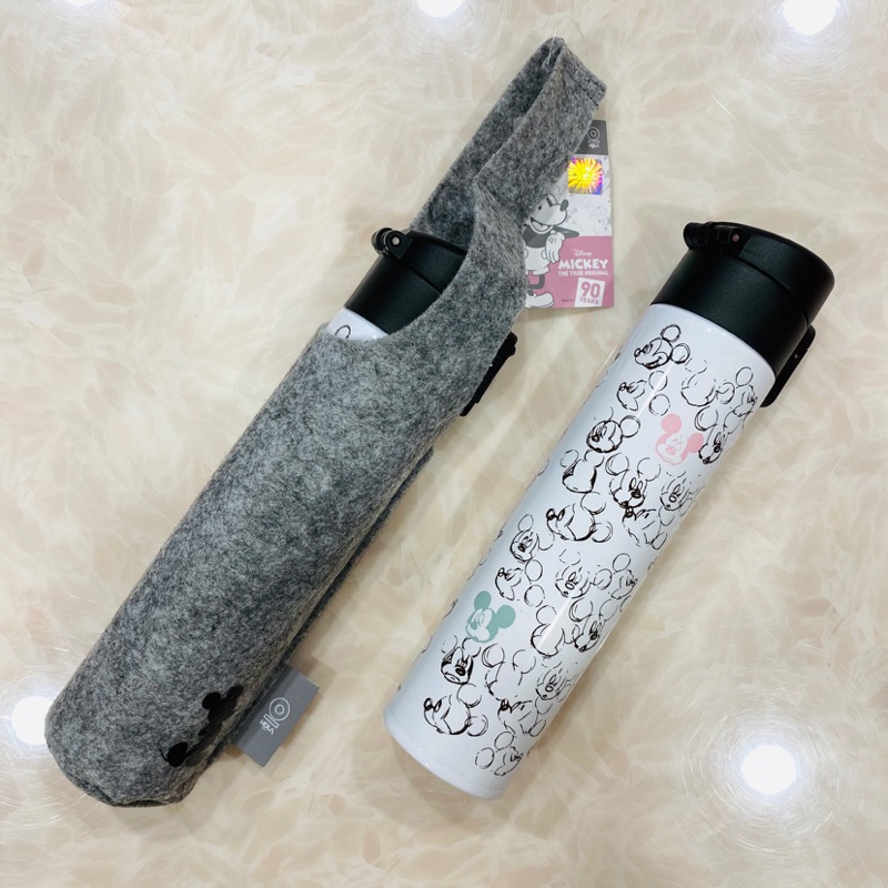 HOLA 迪士尼 Disney米奇系列彈蓋附袋保溫瓶 400ml