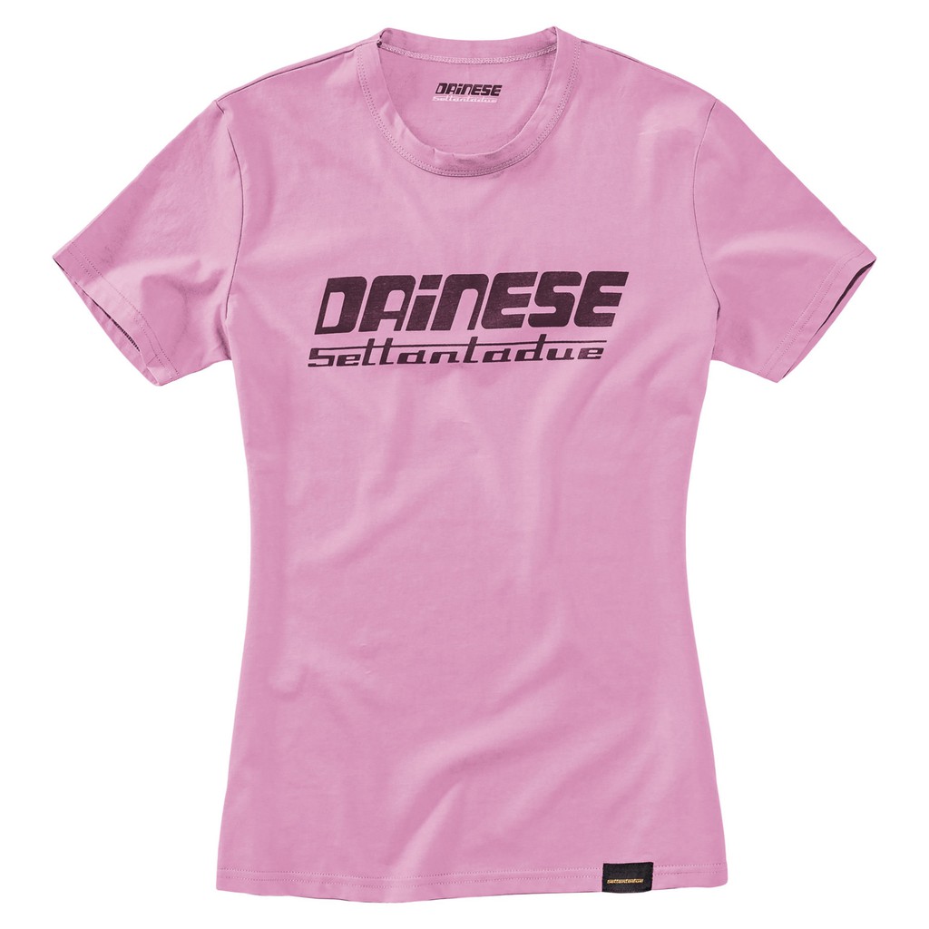 【德國Louis】Dainese 女用摩托車T恤 粉紅色 丹尼斯直立剪裁女生騎士短袖簡潔設計純棉休閒短T上衣500617