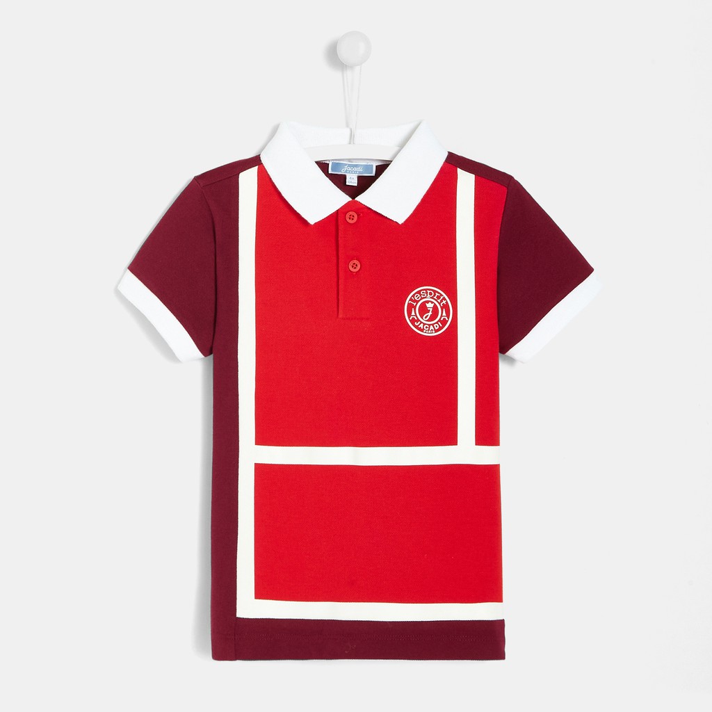 給力媽媽代購 *法國貴族童裝* Jacadi 亞卡迪 帥氣男孩POLO衫 6A POLO SHIRT 紅色 上衣