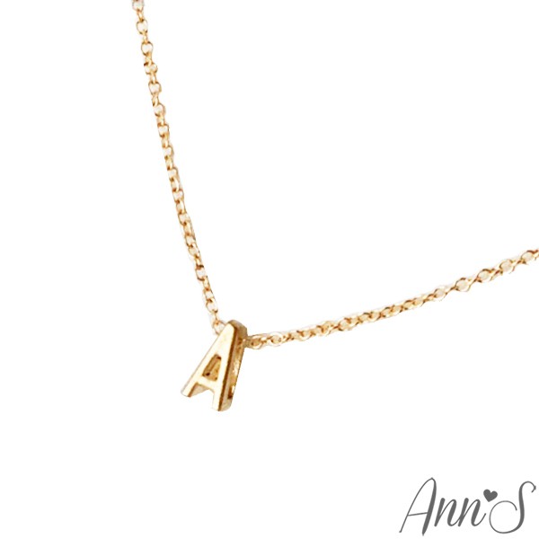 Ann’S品牌訂製金色A英文字母項鍊