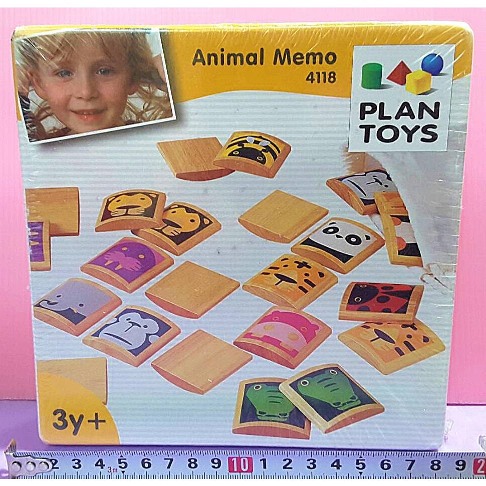 【Mika】PLAN TOYS 4118 動物記憶遊戲（全新盒損）Plantoys 木質玩具