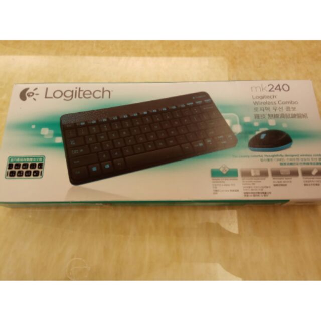 Logitech MK240 無線滑鼠鍵盤組 黑色